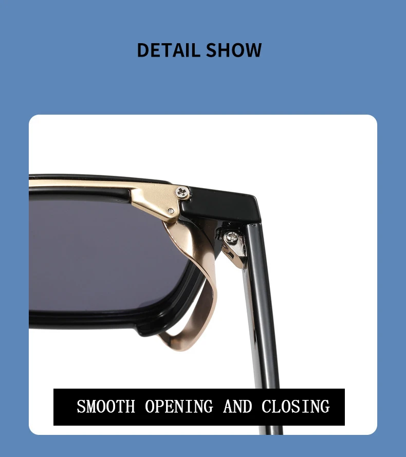 2023 mode Punk Sonnenbrille Für Männer Vintage Platz Steampunk Brille Luxus Sonnenbrille Frauen Trend Sonnenbrille Gafas De Sol – Detail 15