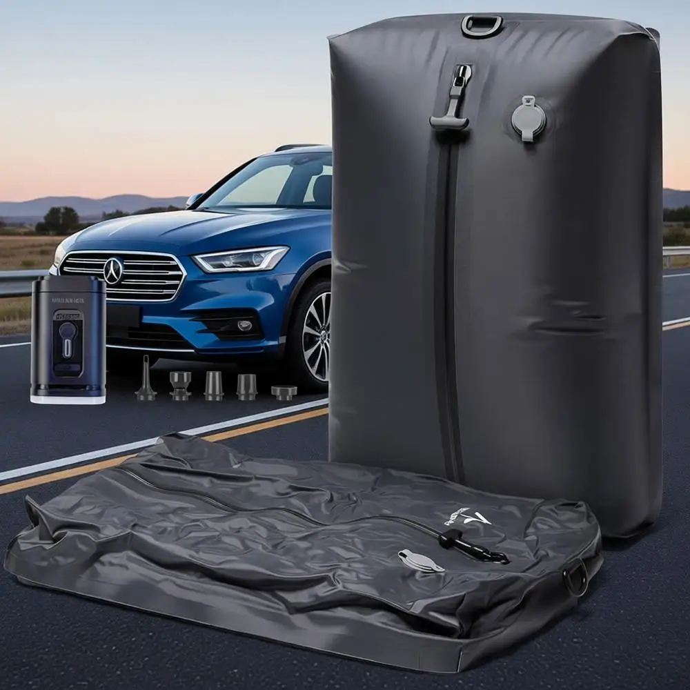 Bolsas de Vacío vs. Viajes: Bolsas Reutilizables con Sellado al Vacío o Bomba Eléctrica para Ropa, Cubos de Embalaje o Maletas y Mochilas (2 Piezas + Bomba)