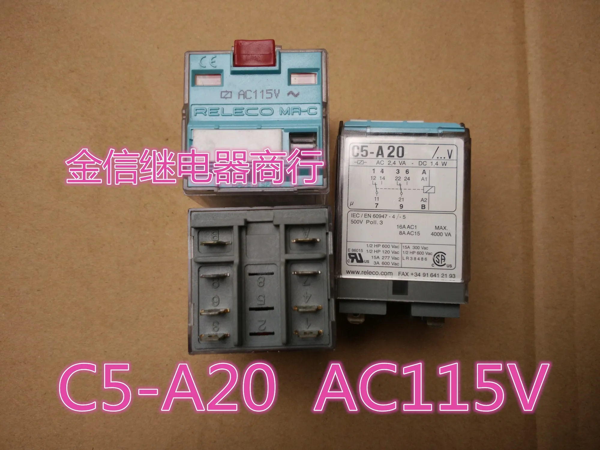 

Free shipping C5-A20 AC115V RELECO 10pcs As shown