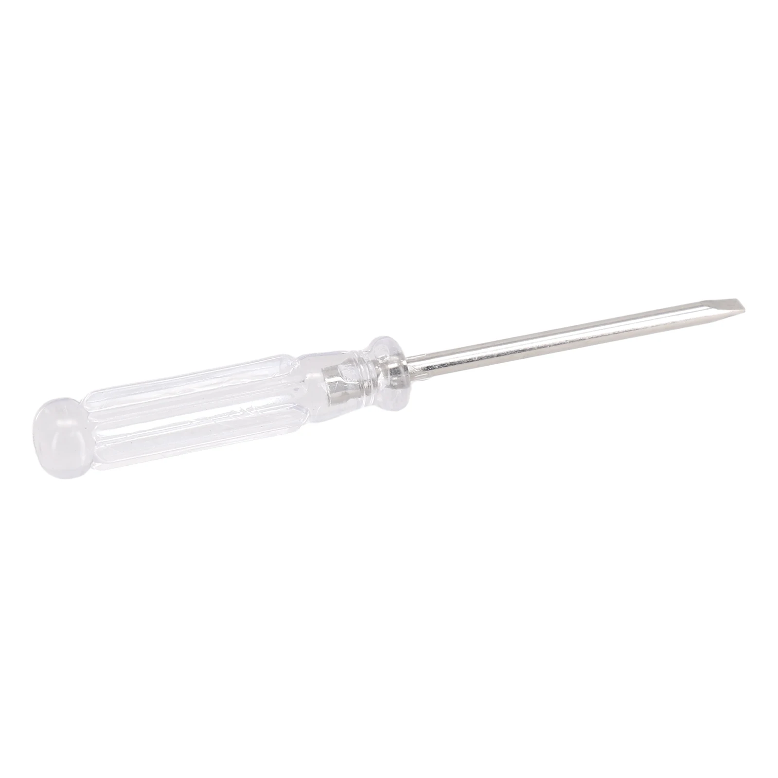 1Pc Nonslip Handle Flat Head Slotted Screwdriver Mini Small Magnetic Precision Clear Screwdriver Home Repair Tool