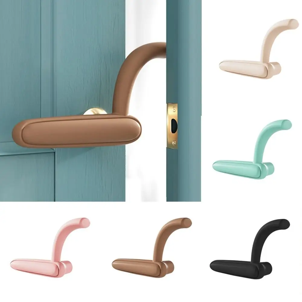 Silicone Door Knob Covers Anti Backlock Collision Avoidance Handle Sleeve Gloves Anti-Collision Anti Pinch Hand Door Handle