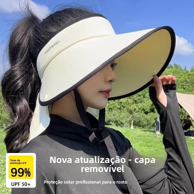 レディースサマーラージブリムサンハット-アイスシルク-バイク用帽子-首保護-upf100-uvカット-カジュアルスタイル-アウトドアキャップ