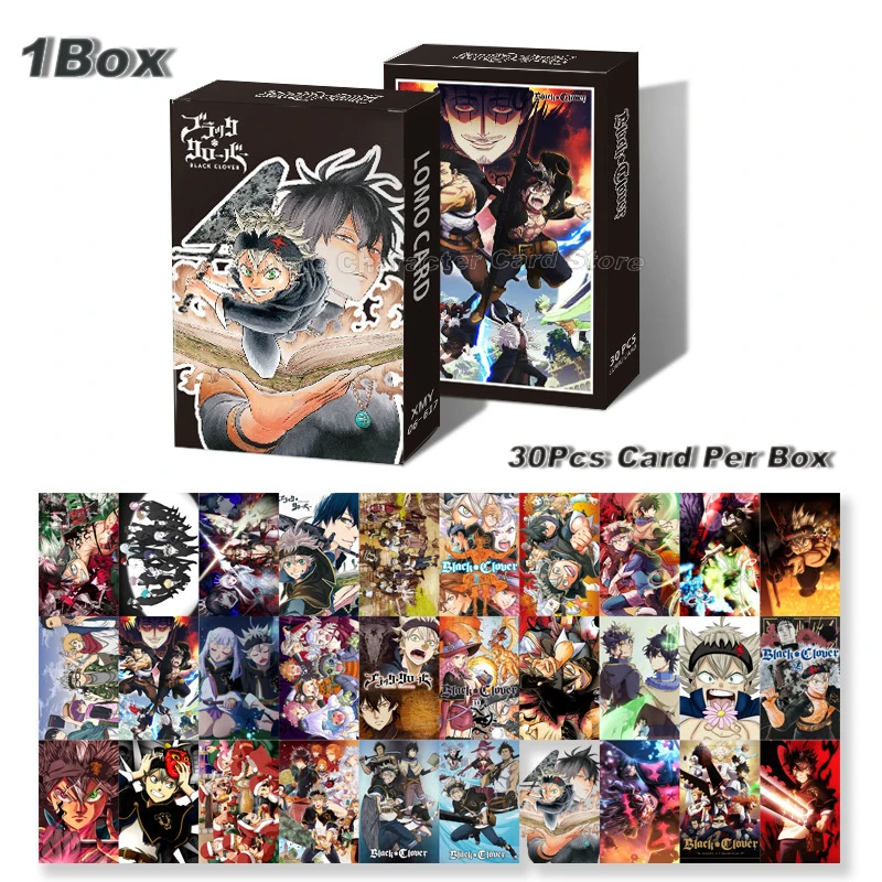 LOMO Cards Anime Hell\'s Paradise Black Clover Twisted Wonderland Post Card Photocards Hobby Game Collection Toys For Children