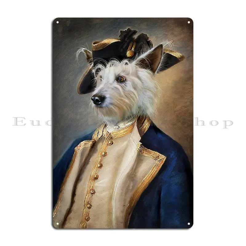 Dog Portrait Barkley Metal Plaque Poster Club Bar Wall Decor Create Wall Cave Print Tin Sign Poster