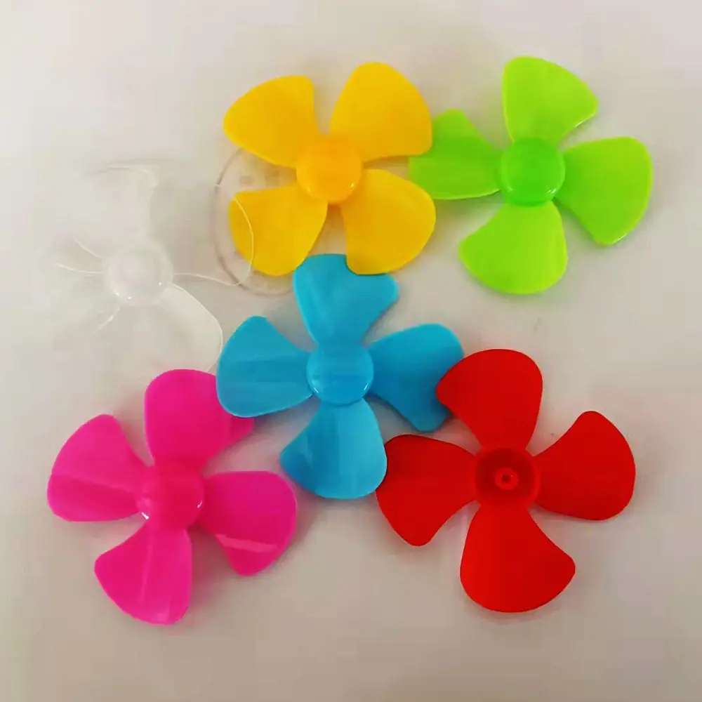 50PCS DIY Helicopter Replacement Small Fan Blades Model Propellers Four-blade propeller Propellers