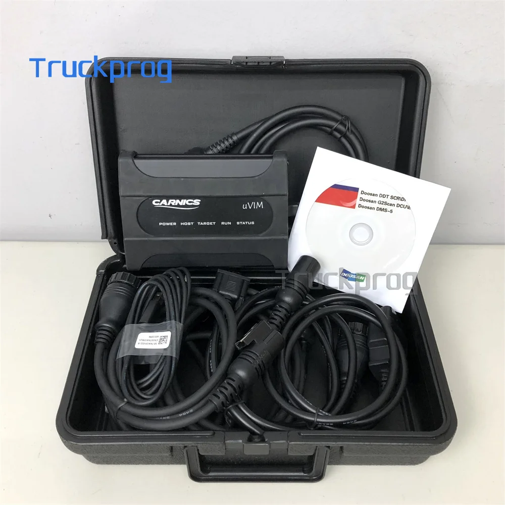For Doosan uVIM Diagnostic Scanner Kit Communication Interface Forklift Excavator Loader Doosan CARNICS Diagnostic tool