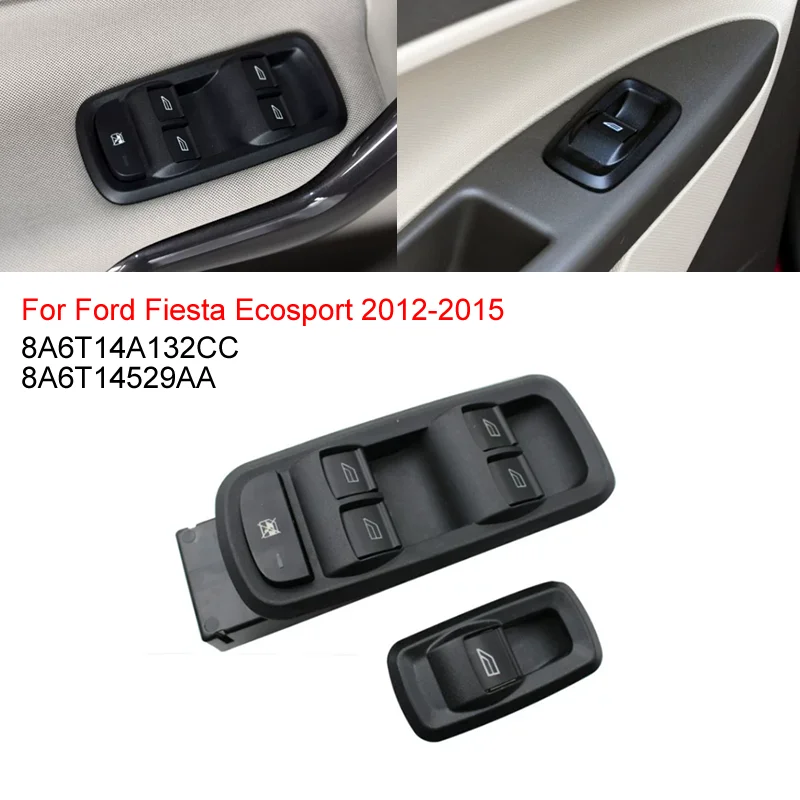 Elecric Window Switch for Ford Fiesta Ecosport 2012 2013 2014 2015 Master Passenger Glass Lifter Control Button Car Accessories