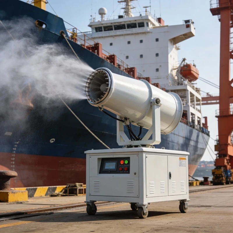 

High-Range Rotatable Ultrasonic Fog Cannon For Industrial Dust Suppression & Cooling