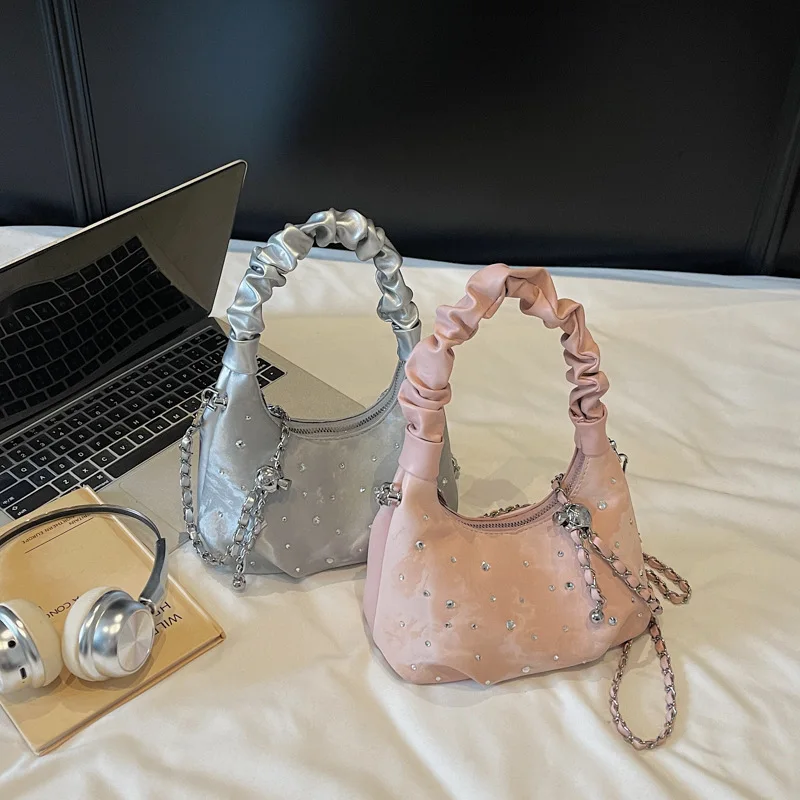 حقيبة كروس مبطنة أنيقة 2025 للنساء، حبال بمقبض علوي أنيق، حقيبة عصرية مع جيب داخلي للتنقل والمواعدة #4