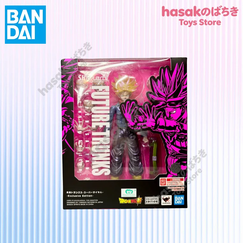 In Stock BANDAI Original S.H.Figuarts DRAGON BALL JIREN FINAL BATTLE FUTURE TRUNKS SDCC SHF Action Figure Model Toy Gift for Kid view 2