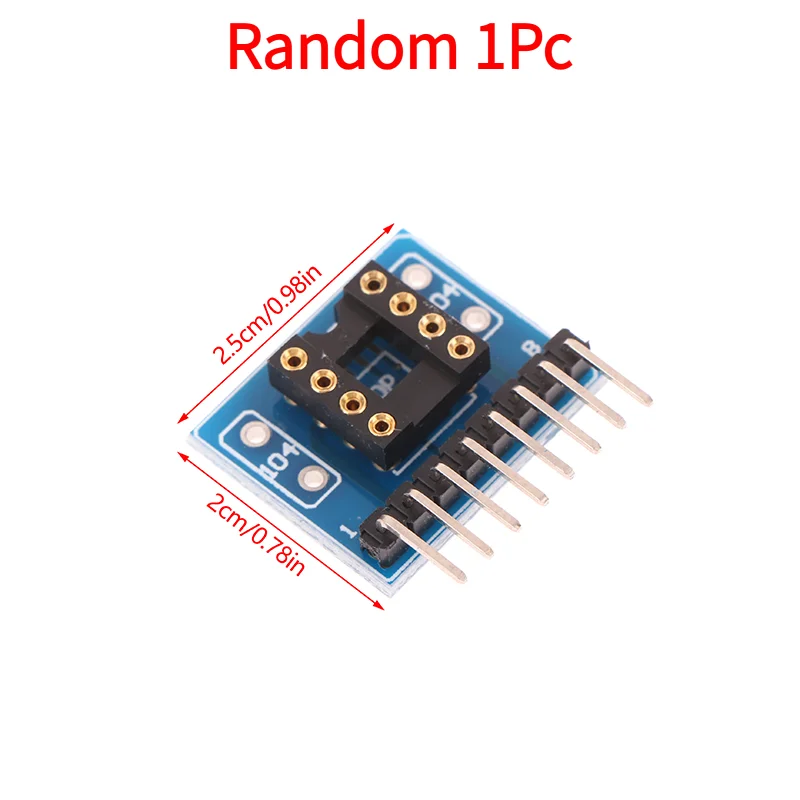 Random 1Pc Single-row ZIP SIP8 Package Convert To Dual-row DIP8 Socket NJM5532 4558 4560 4580 4565 2114L HIFI Audio Upgrade.