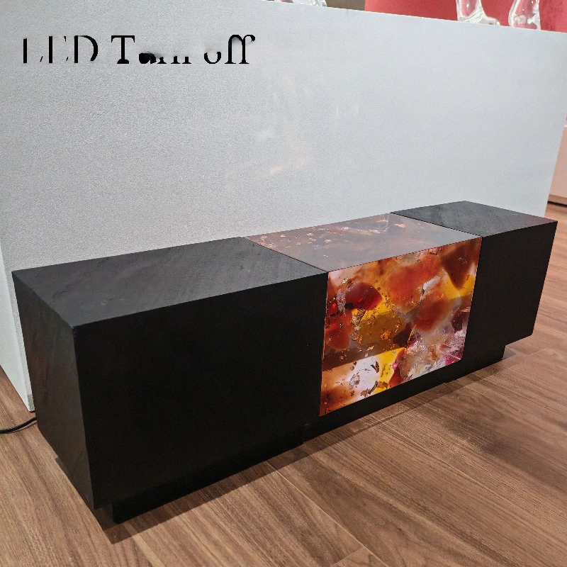 Aurora Color Modern Handmade Bench with Light Emitting Diode Art Deco Furniture