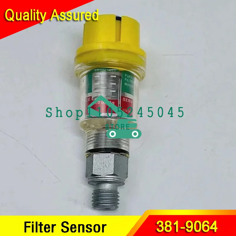 Excavator Parts Fuel Filter Change Indicator Sensor 381-9064 3819064 For 312D 312D2 313D 320D 320D2 323DL 319D