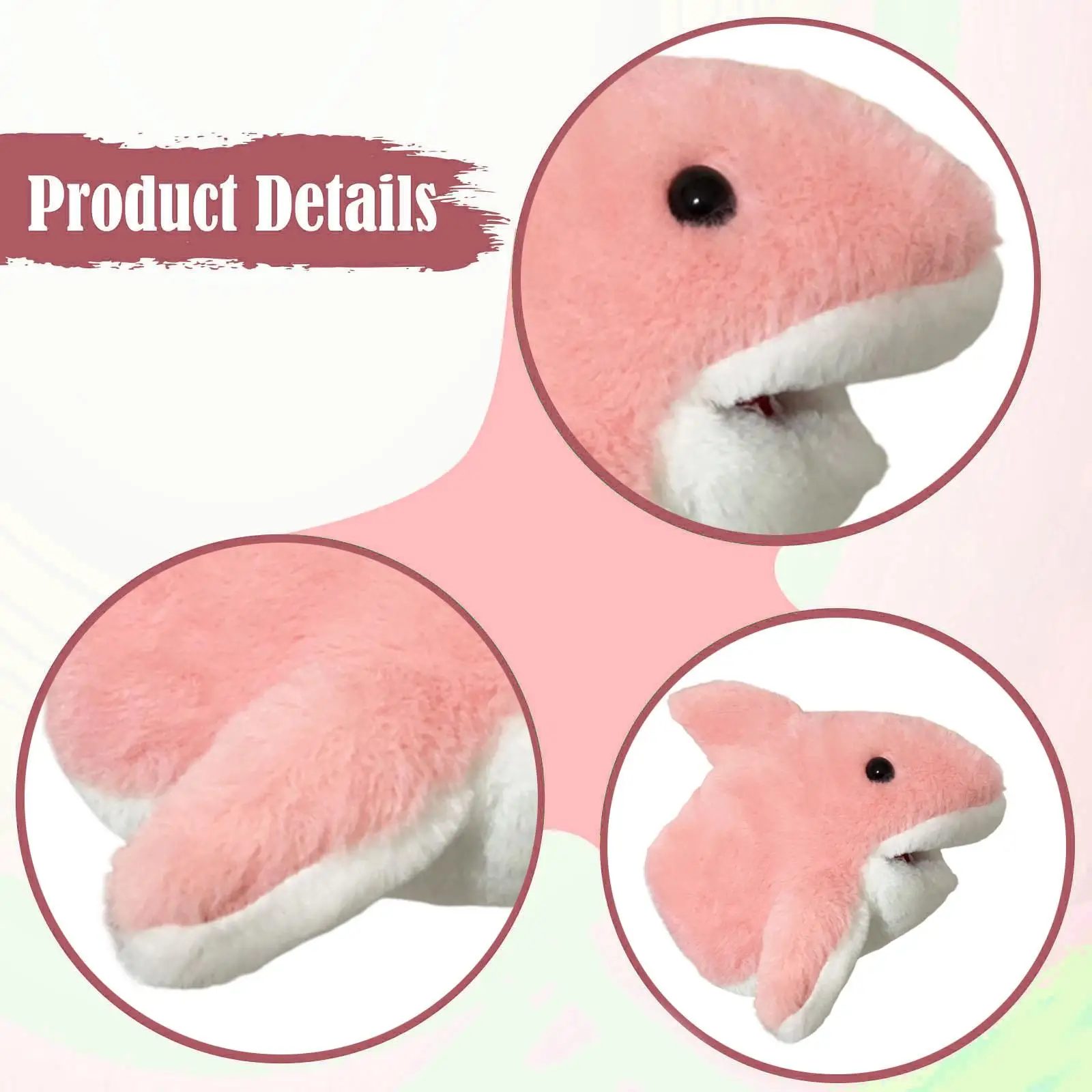 หุ่นมือฉลาม ของเล่นถุงมือสัตว์ ของเล่นสวมเล่นบทบาทสมมติ ตุ๊กตาสัตว์ หุ่นมือฉลามสำหรับผู้ใหญ่ ละครจินตนาการ