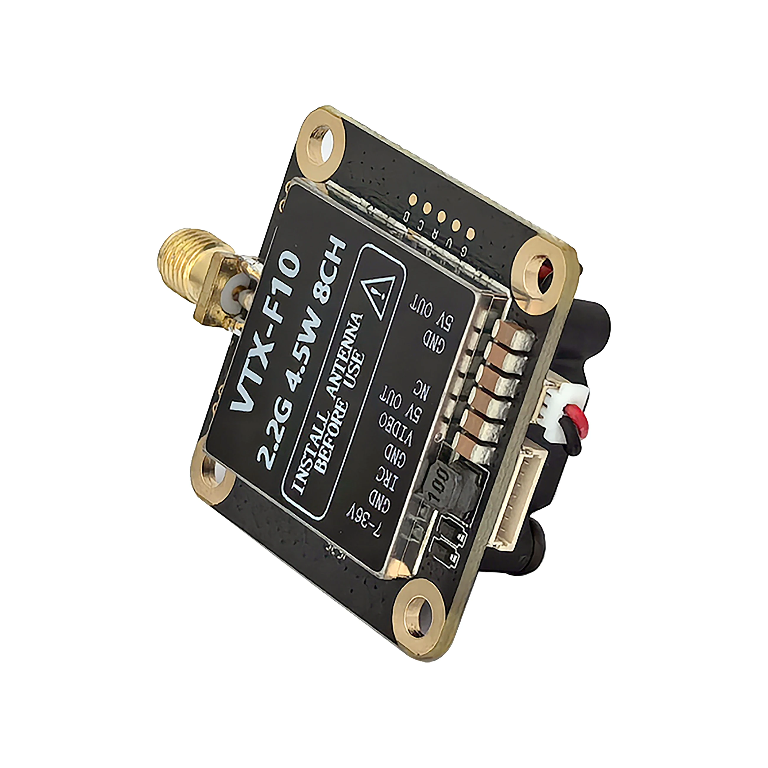 

FlytoFPV 2.2G 4500mW VTX 8Channels Video Transmitter Support 2S-8S with Heat Sink&Fan for RC Long Rang Racer FPV Drone