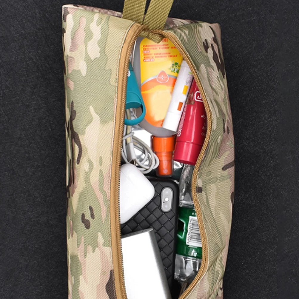 

1Pcs Fitness Storage Bag Compact Lightweight Oxford Cloth Hiking Sundries Organizer Large Capacity Travel Multipurpose Outdoor