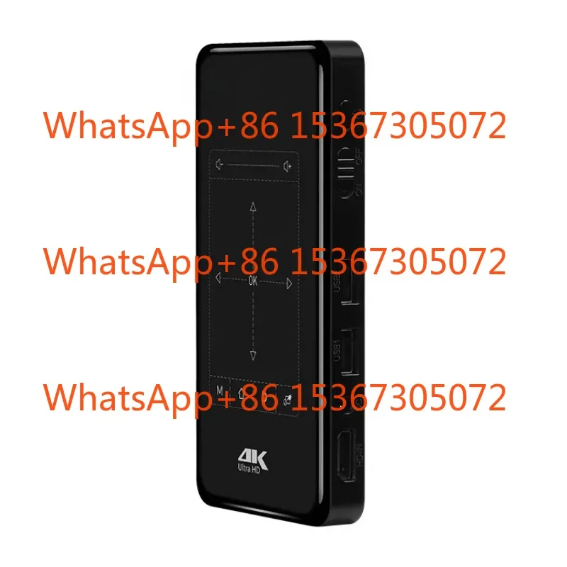 

Mini Portable 4K DLP Projector 100 ANSI Lumens 2GB 16GB Android 9.0 Amlogic T972 BT5.0 LED Video Beamer for Home Cinema