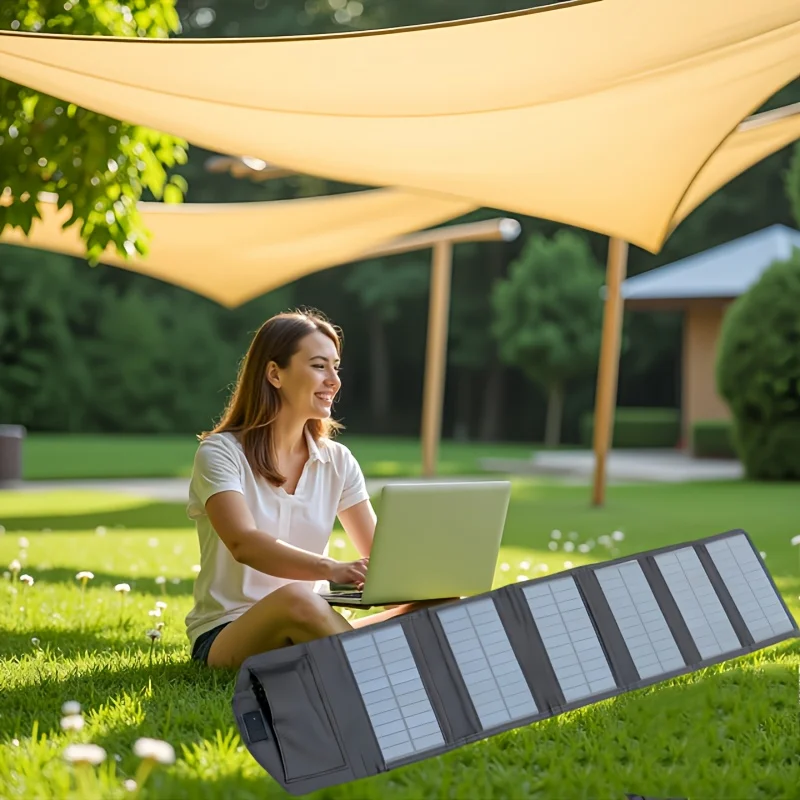 

1000W Foldable Solar Panel USB Type C Laptop PC Mobile Phone Charging Waterproof Outdoor PC Hiking Camping Portable Battery Bank