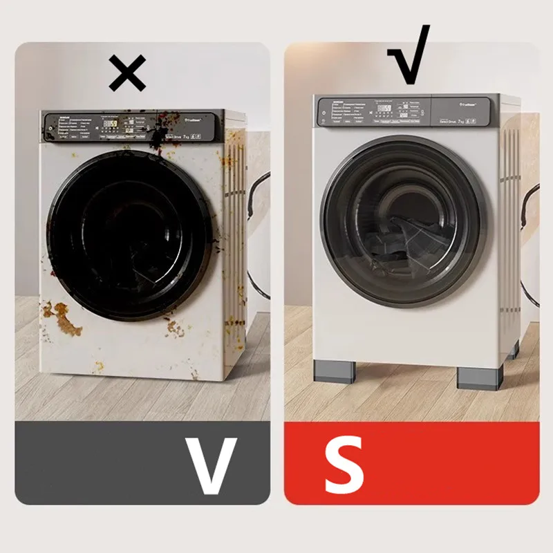 4 قطعة منصات القدم غسالة زيادة الثلاجة الساق قاعدة عدم الانزلاق الصامت غسالة مجفف الأثاث دعم المخمدات الوقوف