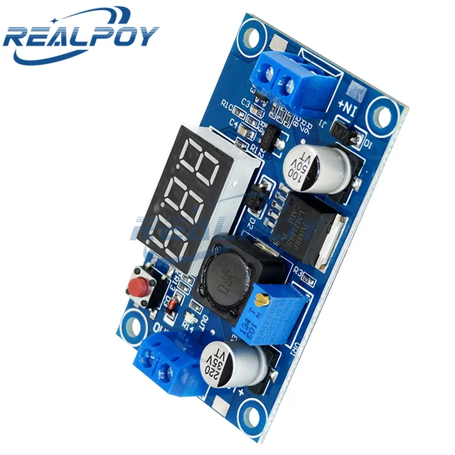 LM2596 DC DC Step Down Converter Voltage Regulator LED Display Voltmeter 4.0~40 to 1.3-37V Buck Adapter Adjustable Power Supply 4