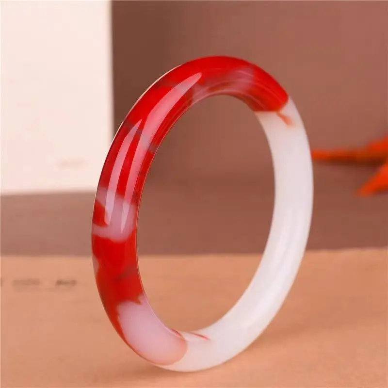 

Hetian нефритовый браслет цыпленок кровь нефрит Jinsi нефритовый Гоби нефритовый семь цветов драгоценный камень женский браслет