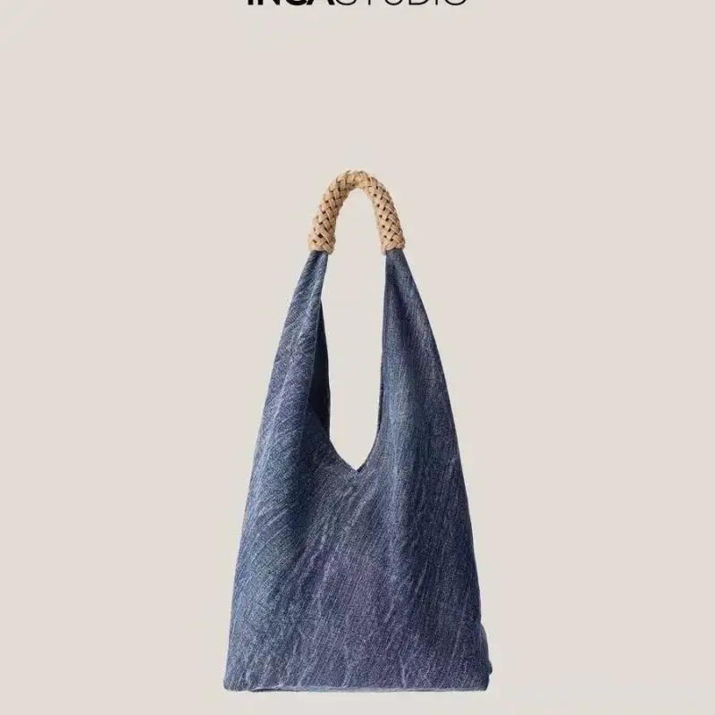 Borsa a tracolla alla moda borsa a tracolla in tela da Cowboy nuova portatile borsa ascellare coreana per il tempo libero borsa a tracolla di