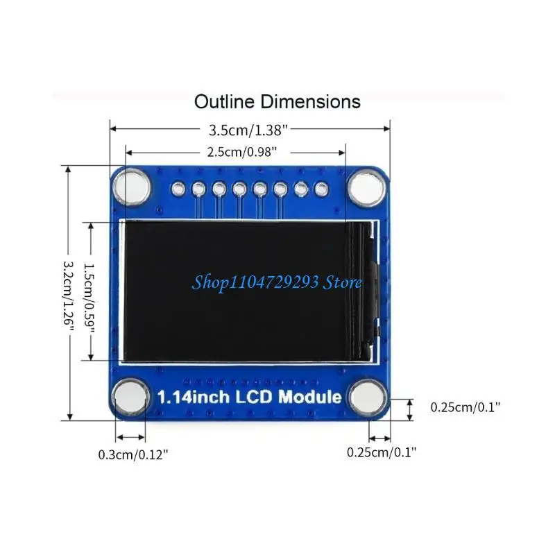 Y2GD 1.14Inch Display 65K Color LCD -модули экрана SPI Плата управления SPI ST7789 Драйвер