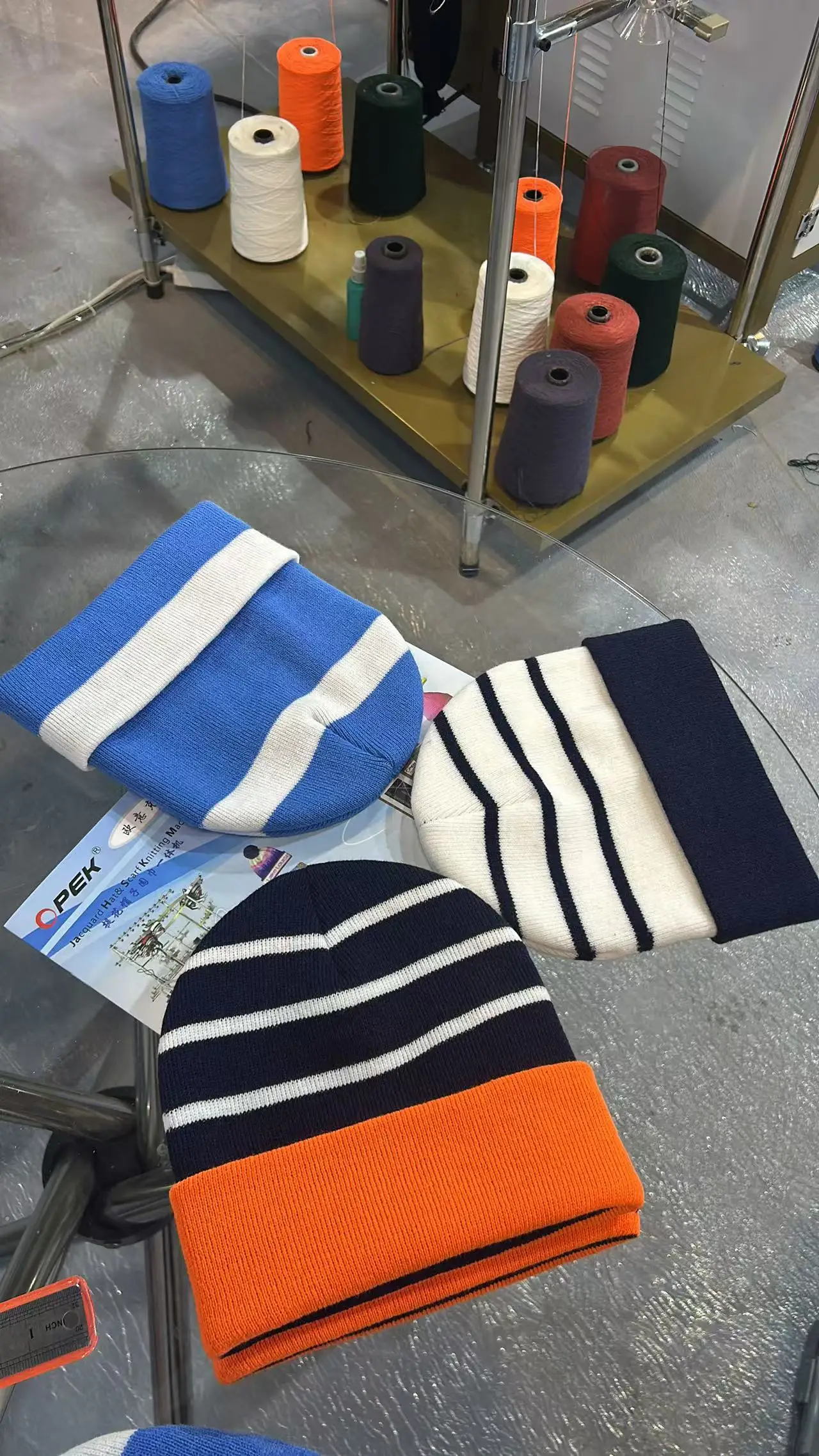 High Speed Circular Rib Hats Knitting Machine