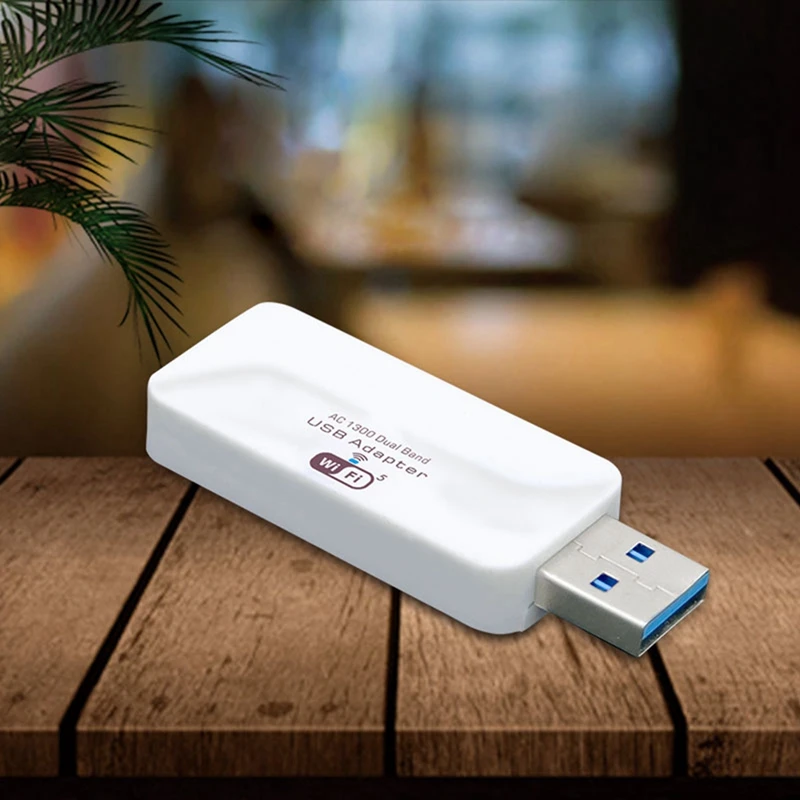 Mini USB Wifi Adapter Wireless AC Wifi Adapter 1300Mbps Antenna For Windows 7/8/10
