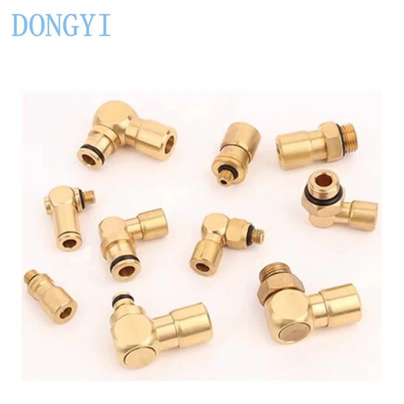 Sewing Air Printing Machine Cylinder Copper Fittings Connector AD4-5 AD4-6 AD4-4L-5 AD4-4L-6 AD4-4L-9 AD4-4L-9.5 AD6-5 AD6-9.5