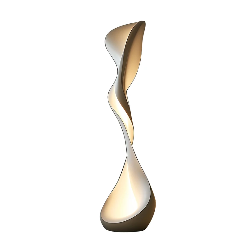 Nordic Irregular shapes Spiral LED Floor Lamps lustre Wave shape designer light Ceiling living room Home interior lighting
