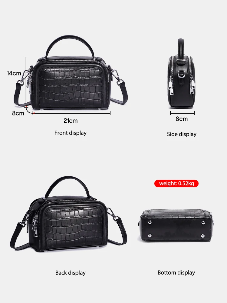 Zency Up To 60% Off Inventory Clearance Women Bags 100% Genuine Leather High Quality Handbags Not Allow Return Refund