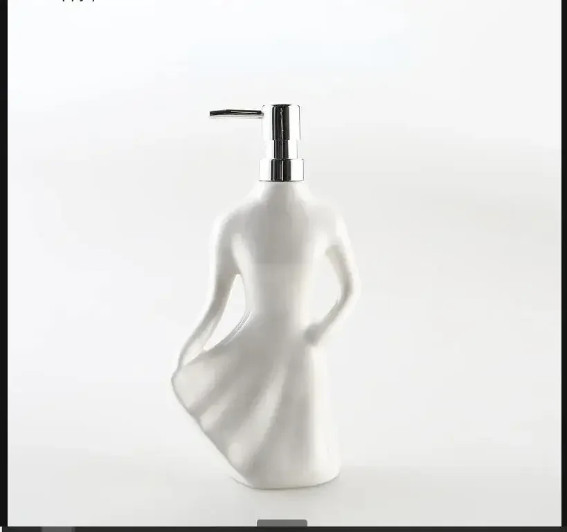 

Ceramic Hand Sanitizer Bottle Art Body Lotion Bottles Shower Gel Shampoo Bottle Dispense Container Empty Bottles Soap Dispenser