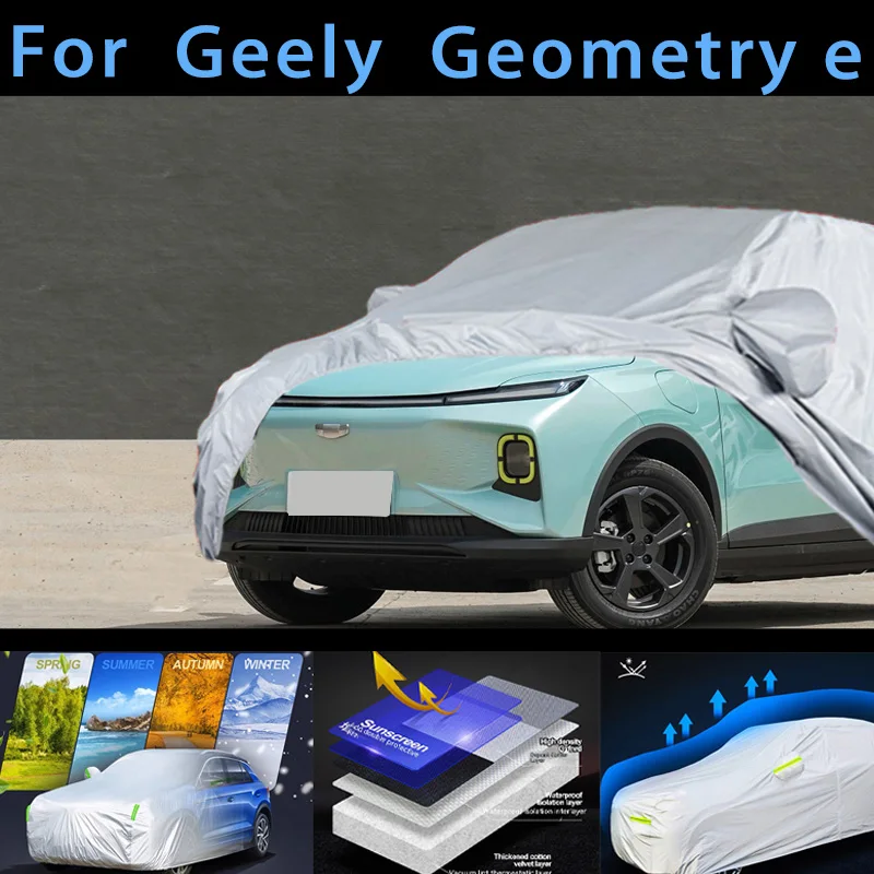 

For Geely Geometry e Outdoor Protection Full Car Covers Snow Cover Sunshade Waterproof Dustproof Exterior Car cover protection