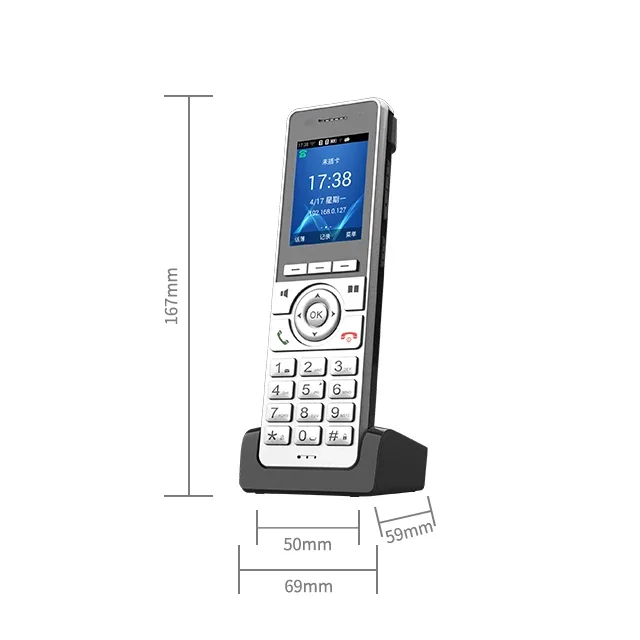 Telefone SIP sem fio para negócios, telefone VOIP, escritório, casa, escola, hotel, Wi-Fi, 4G LTE, 2.4G