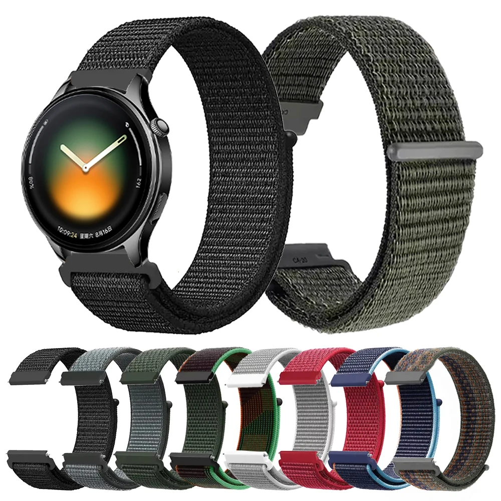 Bracelet en Nylon pour Xiaomi Watch 5/ 2 Pro/color 2/S1 Active S2 S3 S4, Bracelet tressé de Sport pour Xiaomi Watch, bandes respirantes de 22mm