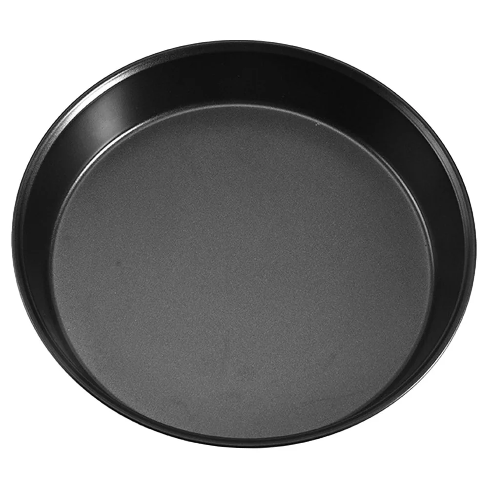 

Cake Pan 8 Inch Baking Dish Carbon Steel Pizza Plate Supplies Mini Kitchen Tray Black Accessories