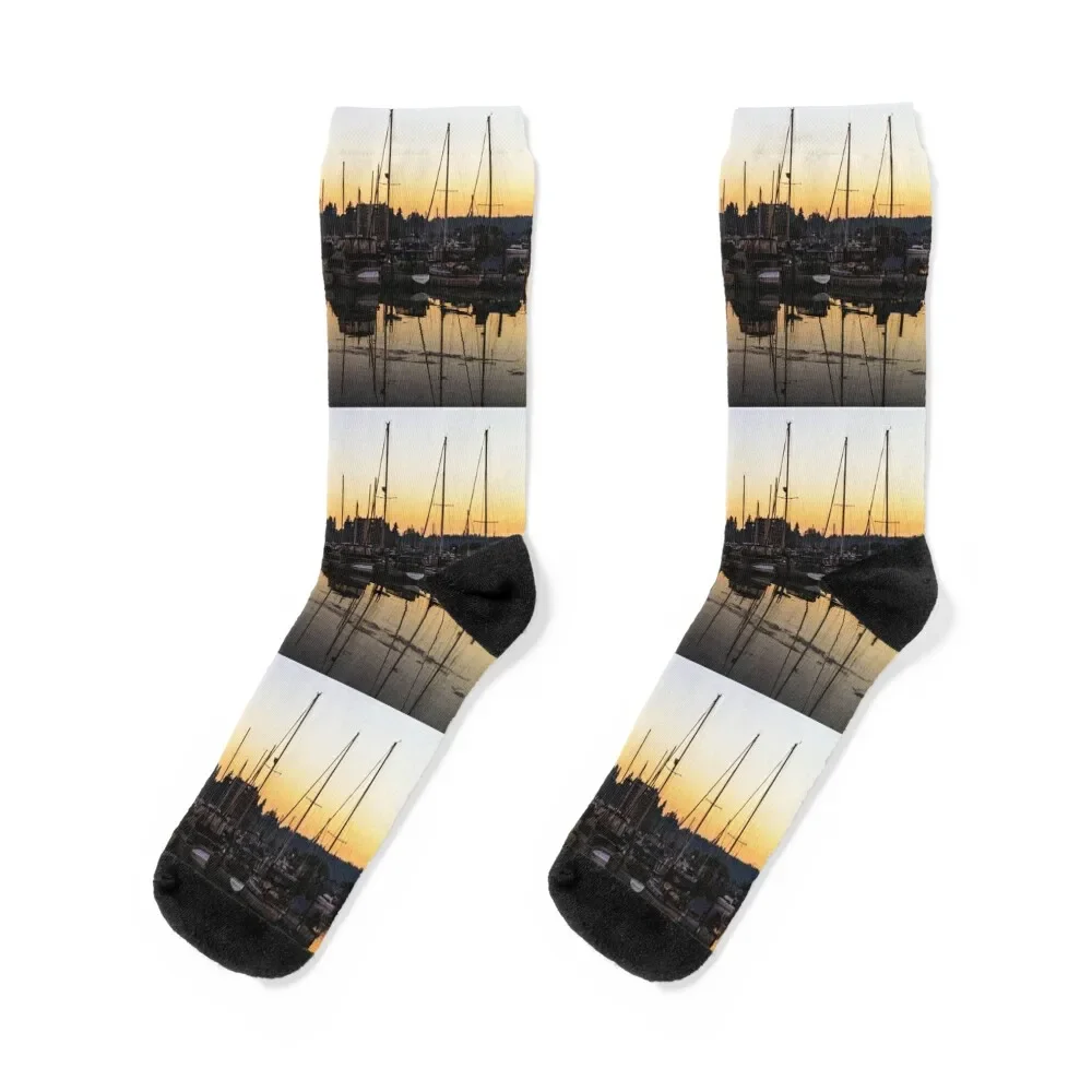 

Olympia, Washington - Downtown waterfront Socks Running colored man Boy Child Socks Women's