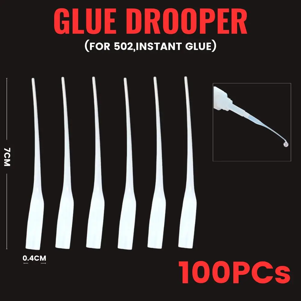 10/50/100pcs 502 Tool Needle Tube Xyun Instant Super Glue Dropping Tube Nozzle Adhesive Bottle Cap Catheter Dropper
