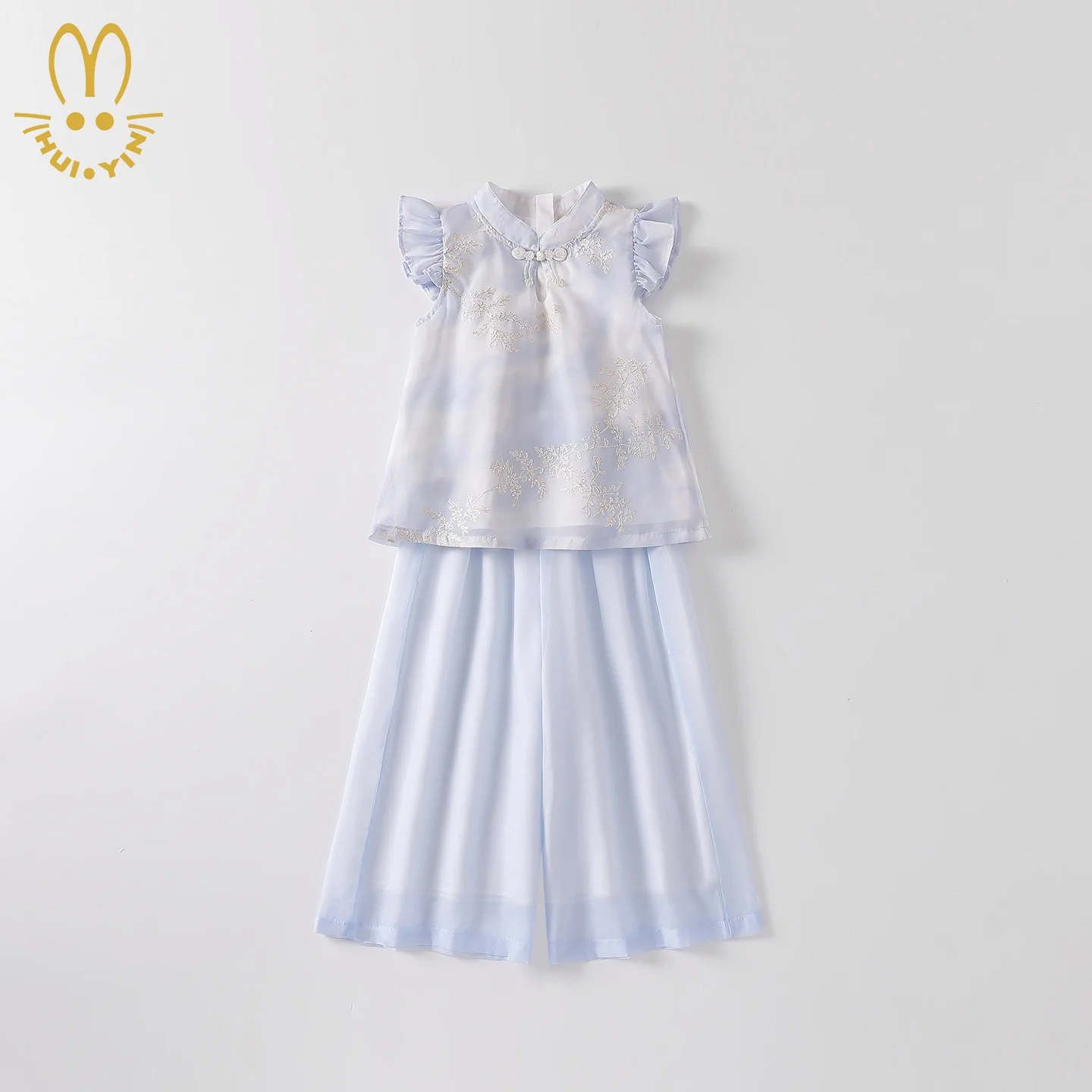 Girls' 3-13 Years Old Renovated Cheongsam Summer Two-Piece Set New Chinese Style Children's Clothing Traditional Korean Hanbok K