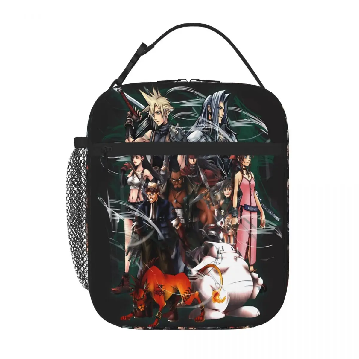 Bestselling Final Fantasy VII - Collage Transparent Detail Leakproof Lunch Bag School Break Time Meal Prep Bag