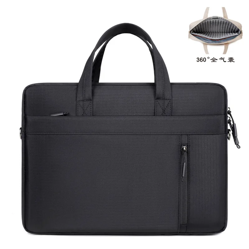 Torba na ramię na laptopa o dużej pojemności 13.3 14 15 15.6 16 cali dla Macbook Air Pro HP Huawei Asus Dell, aktówka biznesowa, torba do ręki — zdjęcie produktu 6