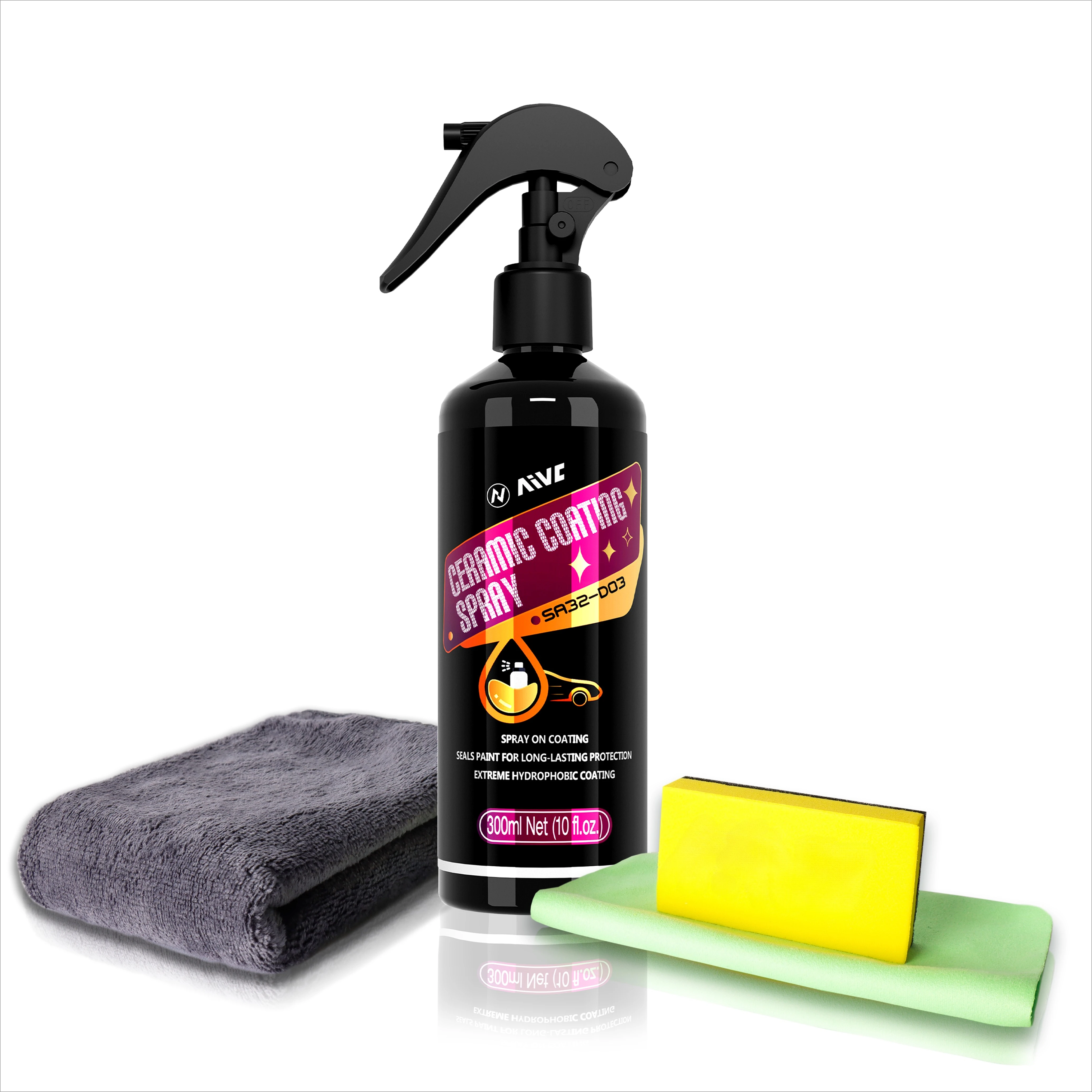 Keramische coating Spray Vloeibare coating Nano Crystal Hydrofobe laag Polijstverf Lakwerk Hoge glans Gemakkelijk aan te brengen Accessor