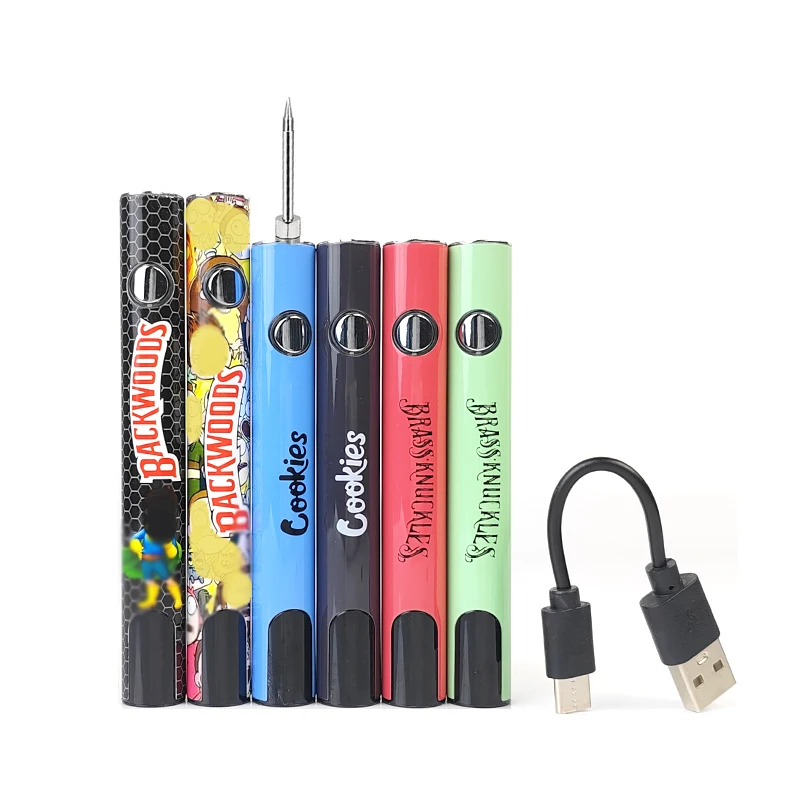 

510 Thread Electric Soldering Iron Cookies Brass Knuckles Backwoods battery With Display Voltage Adjustable Heating Pen
