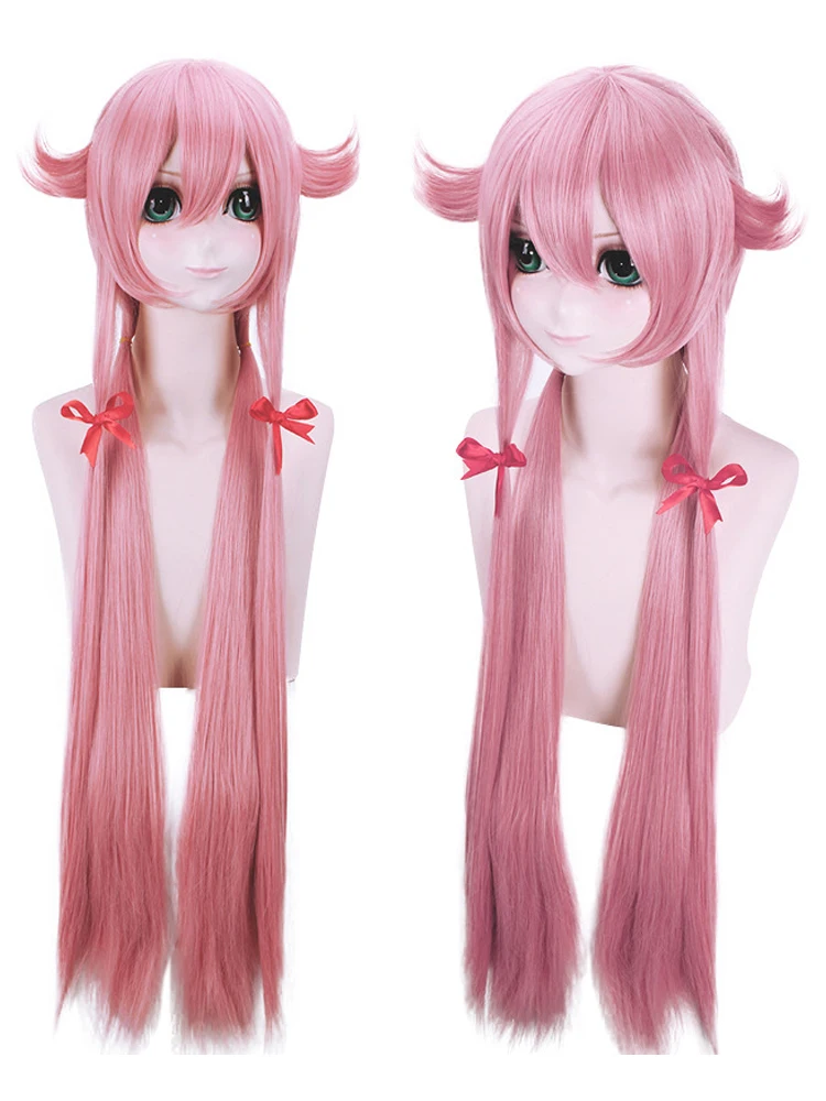 

Synthetic The Future Diary Yuno Gasai Long Pink StraighSynthetic fiber wig