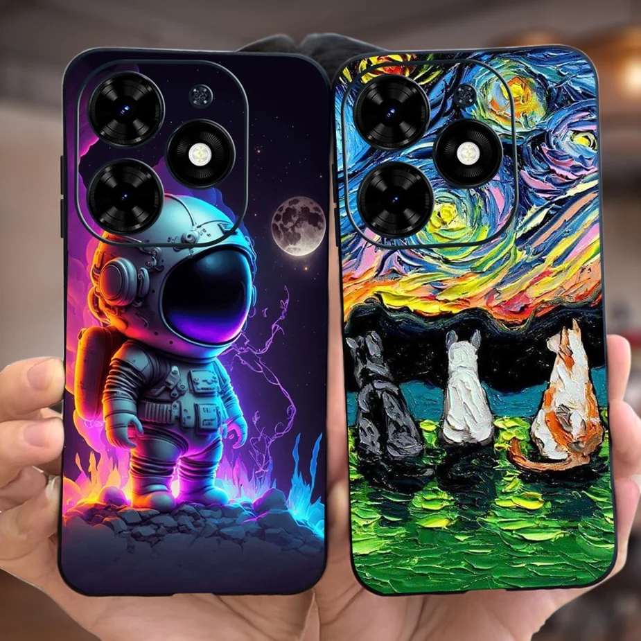 For Infinix Hot 40 Pro Case Hot40 X6836 X6837 Cute Fashion Cartoon Cover Soft TPU Phone Case For Infinix Hot 40i Hot40 Pro Shell