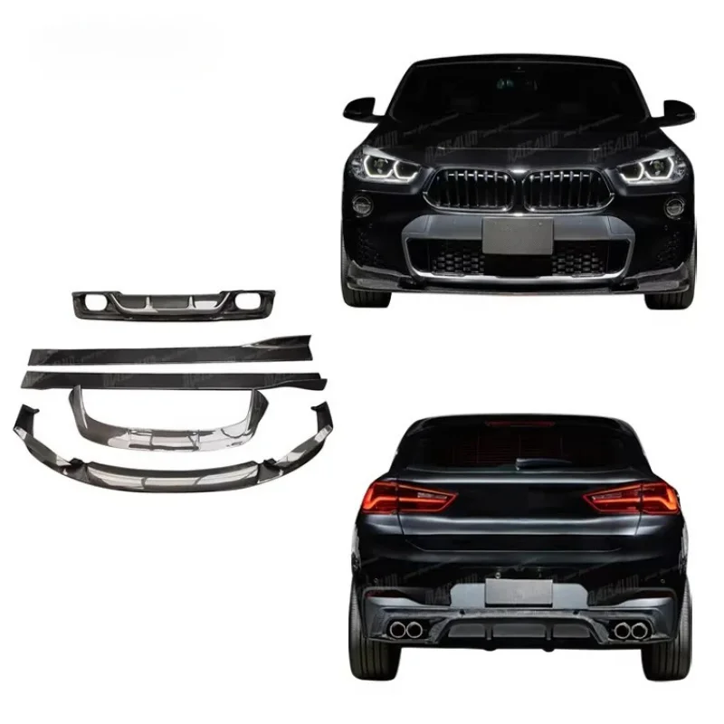 

Car Auto Part Carbon Fiber Body Kit for X2 to 3D Style Front Lip Rear Diffuser Side Skirts Bodykit