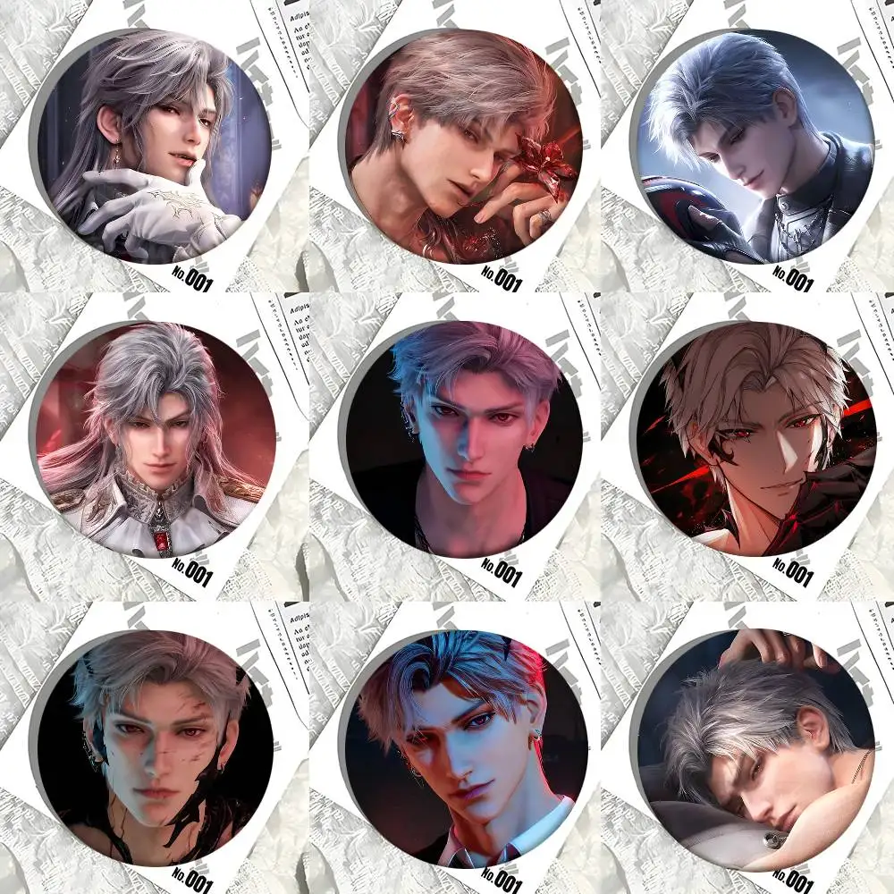 Game Love And Deepspace Sylus Round Badge Creative Brooch Clothing Backpack Accessories Lapel Pin