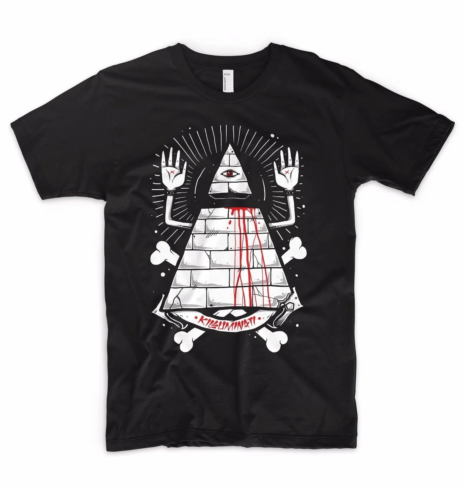 Pyramid Eye 2Pac Masons Killuminati Illuminati Conspiracy Theory T-Shirt. Summer Cotton Short Sleeve O-Neck Mens T Shirt New