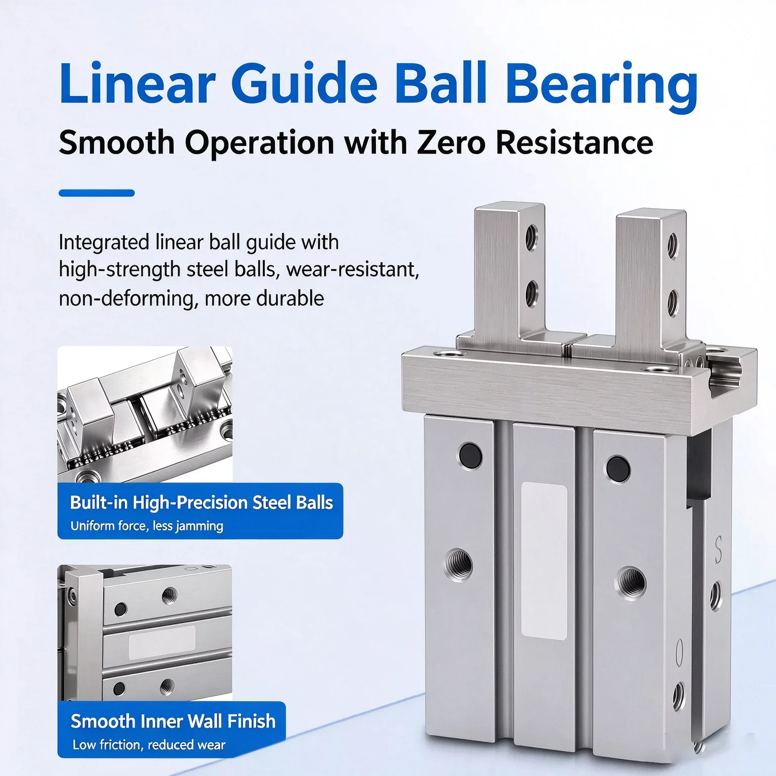 AFR Brand MHZL2 Pneumatic Air Gripper Cylinder Double Acting Parallel Type Robot Clamp for Industrial Automation